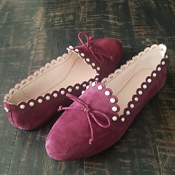 kate spade Shoes - kate spade ♠ Salford Scalloped Pearl Stud Flats